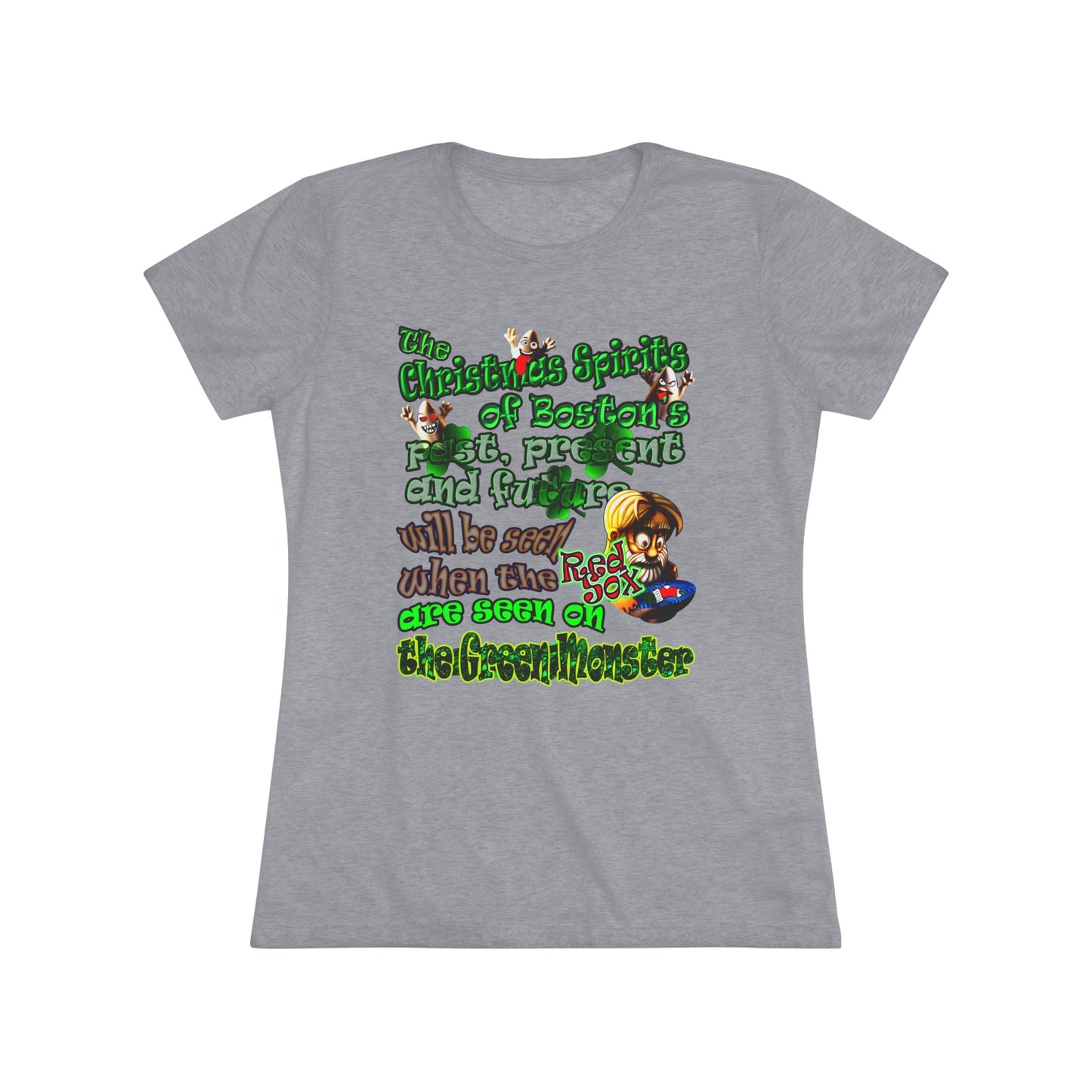christmas spirits of boston - Women's Triblend Tee