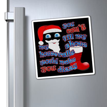 santa's shoes - Magnets - (black)