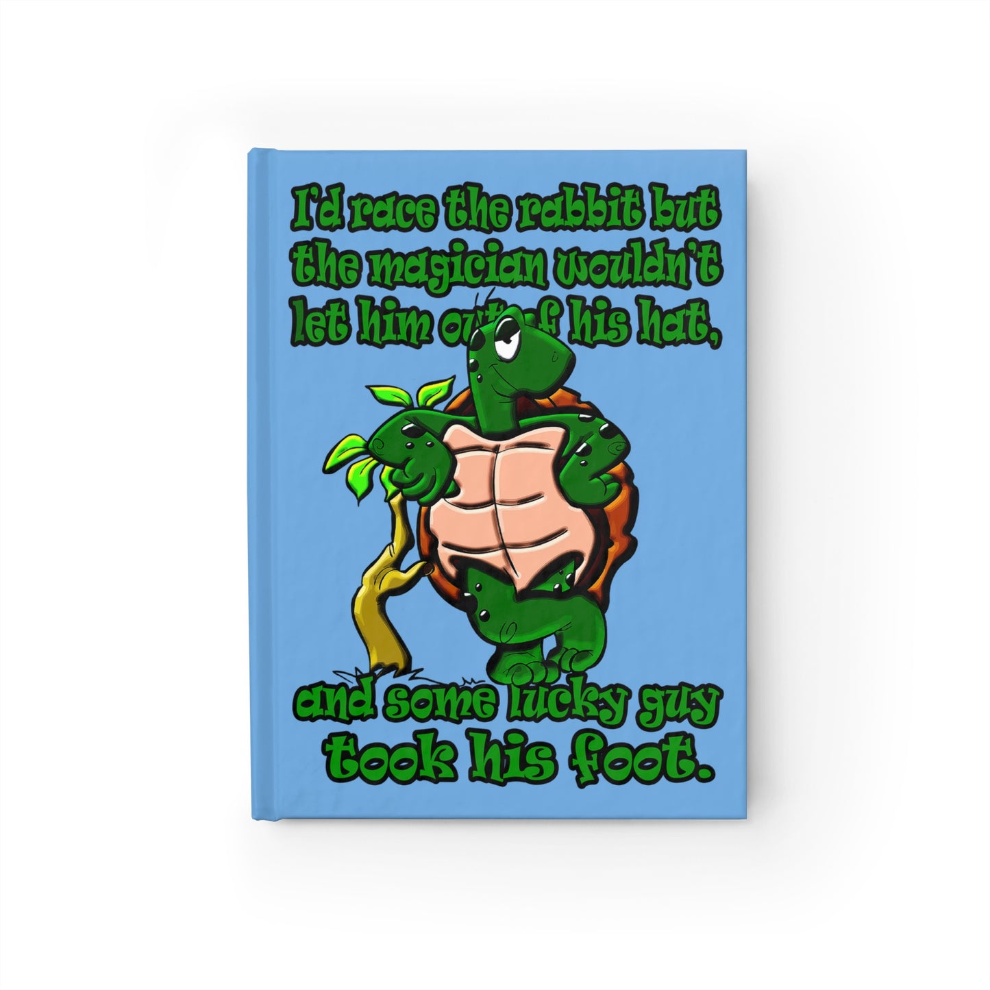 turtle race - journal-blank (light blue)