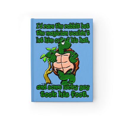 turtle race - journal-blank (light blue)
