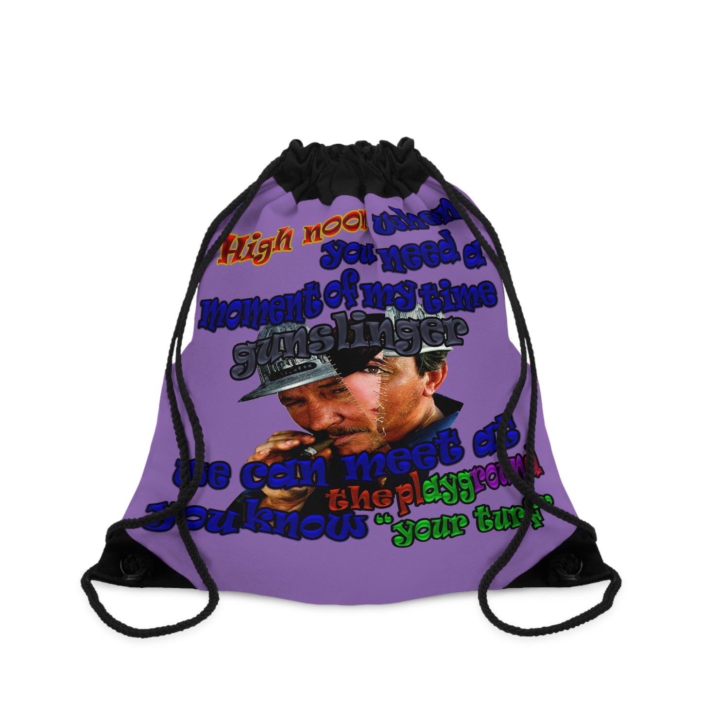 high noon - Drawstring Bag (light purple)