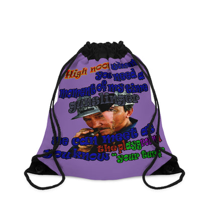 high noon - Drawstring Bag (light purple)