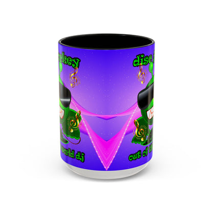 disc jockey - Accent Mug (purple-pink wave)