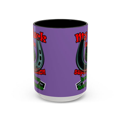 my luck - Accent Mug (light purple)