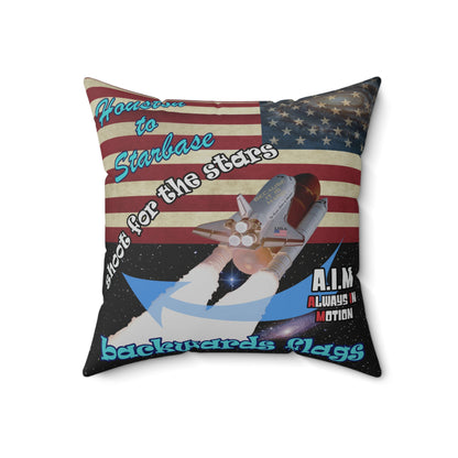 shoot for the stars - Spun Polyester Square Pillow
