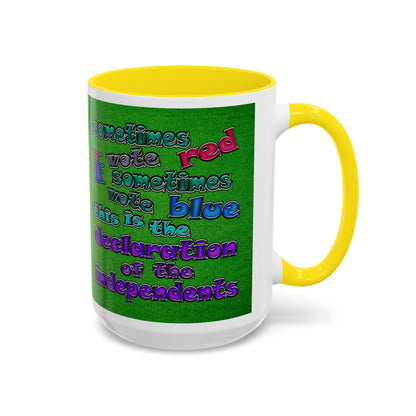 declaration of the independents - Accent Mug (green turf)