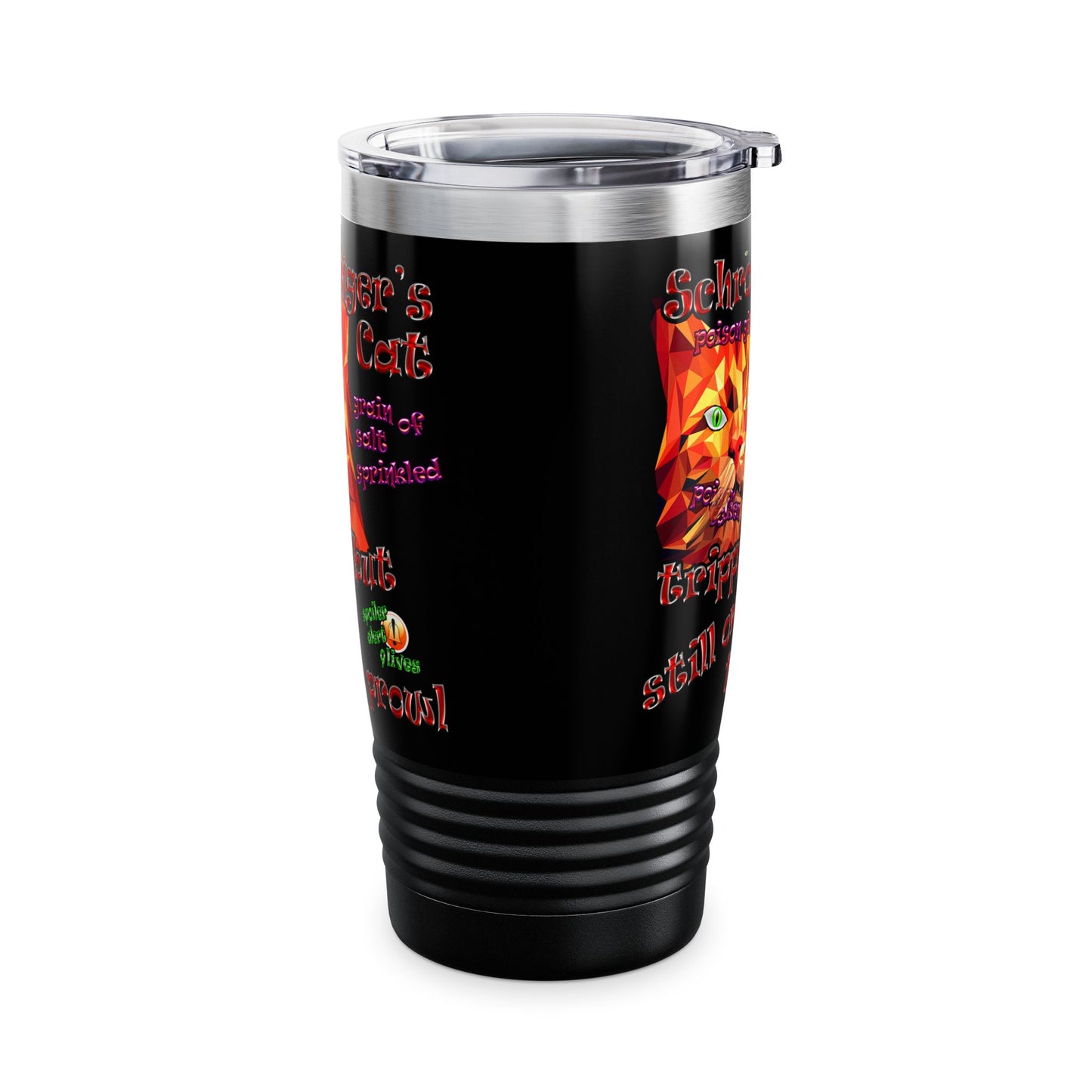 schrodinger's cat - Ringneck Tumbler, 20oz (black)