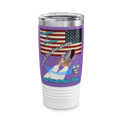 shoot for the stars - Ringneck Tumbler, 20oz (light purple)