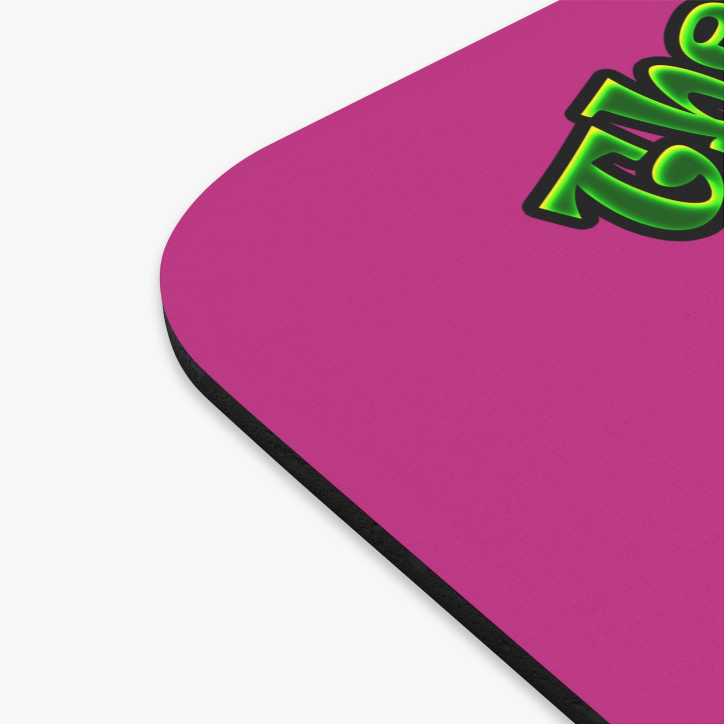 green monster - Mouse Pad (Rectangle) (pink)