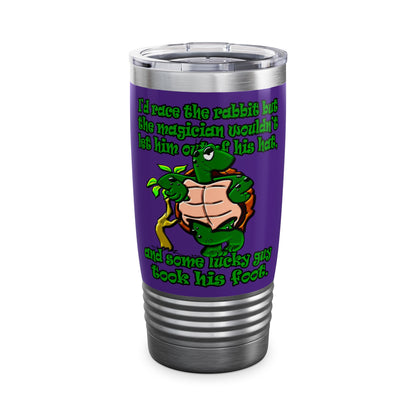 turtle race - Ringneck Tumbler, 20oz (purple)
