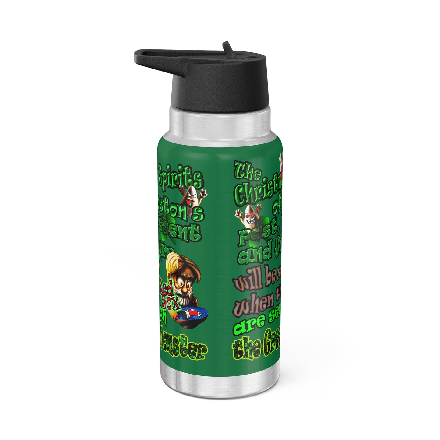 christmas spirits of boston - Gator Tumbler, 32oz (dark green)
