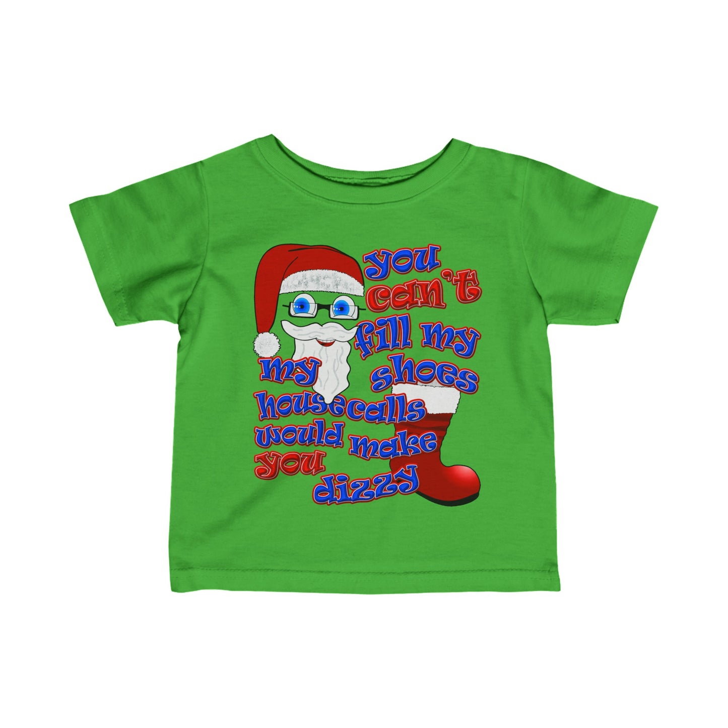 santa's shoes - Infant Fine Jersey Tee