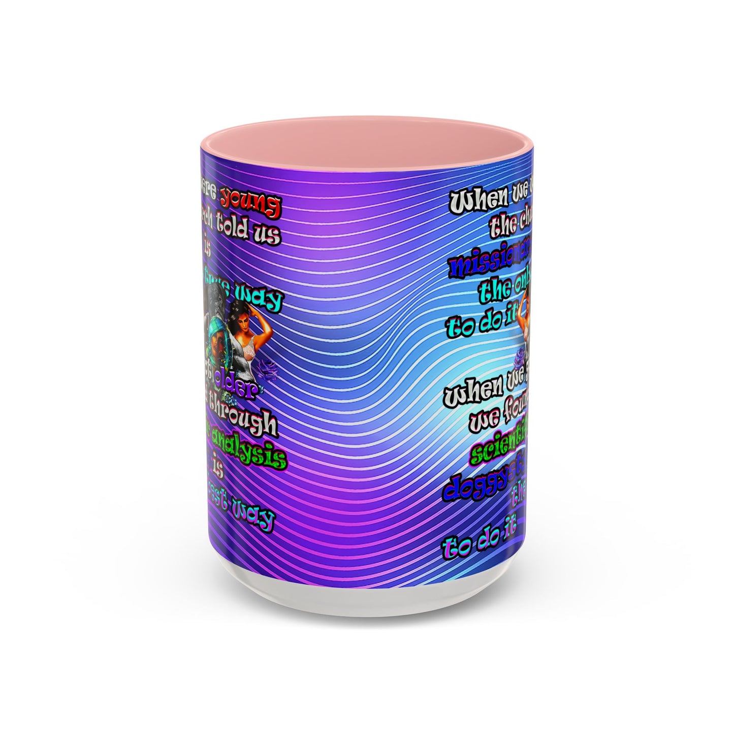 doggystyle - Accent Mug (purple wave)