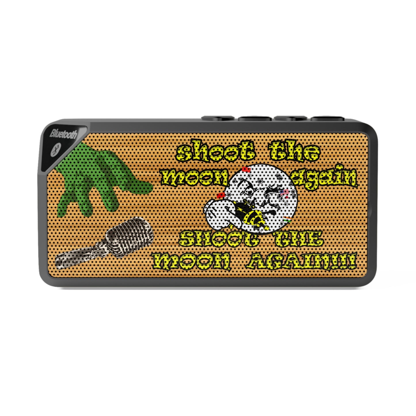 shoot the moon again - Jabba Bluetooth Speaker (butterscotch wood finish)