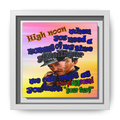 high noon - framed canvas art (color blur)