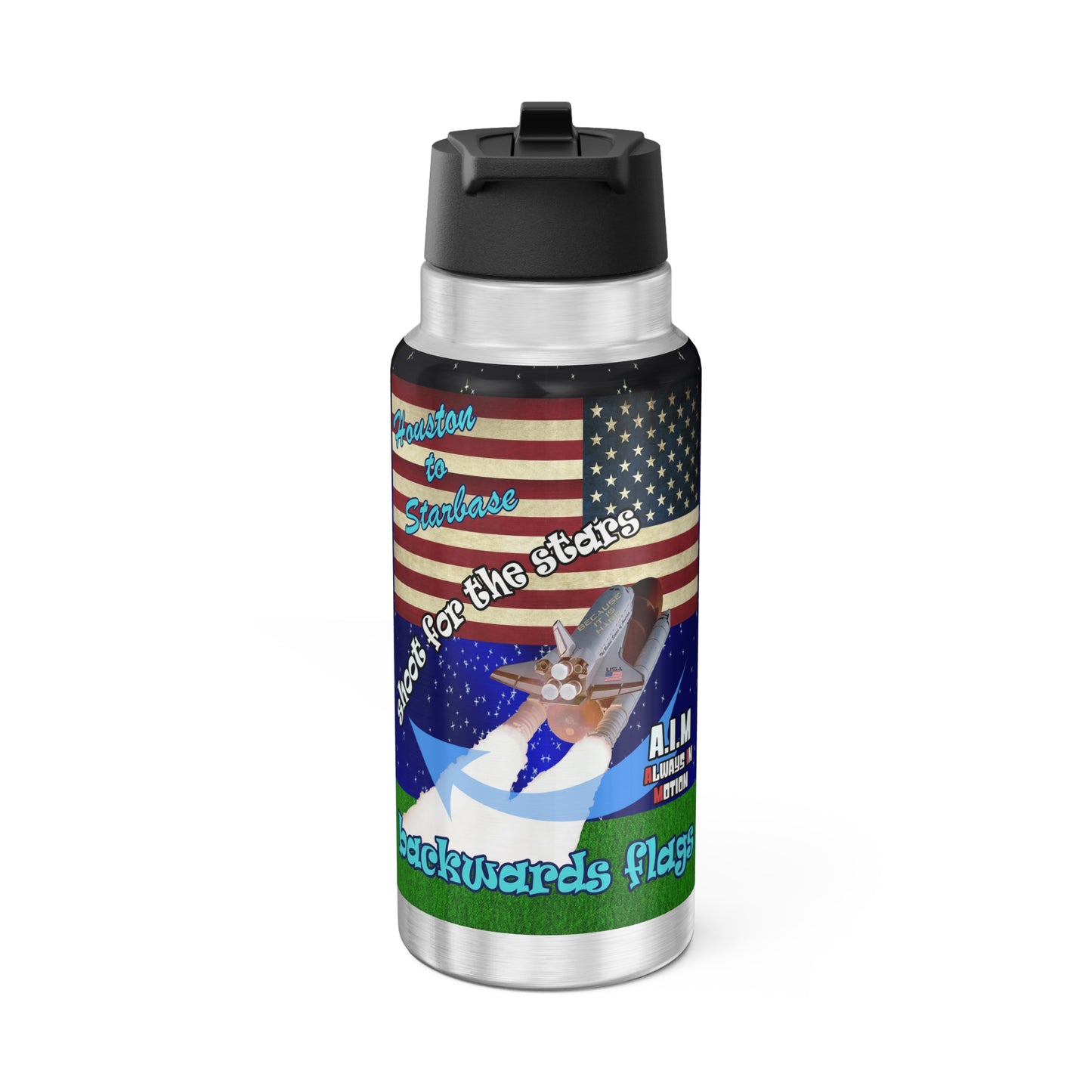 shoot for the stars - Gator Tumbler, 32oz ('snoops' background)