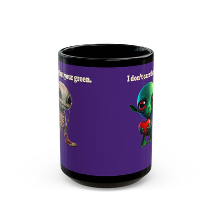 I don't care that your grey - Black Mug (purple)