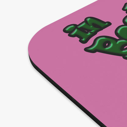celtics logo - Mouse Pad (Rectangle) (light pink)