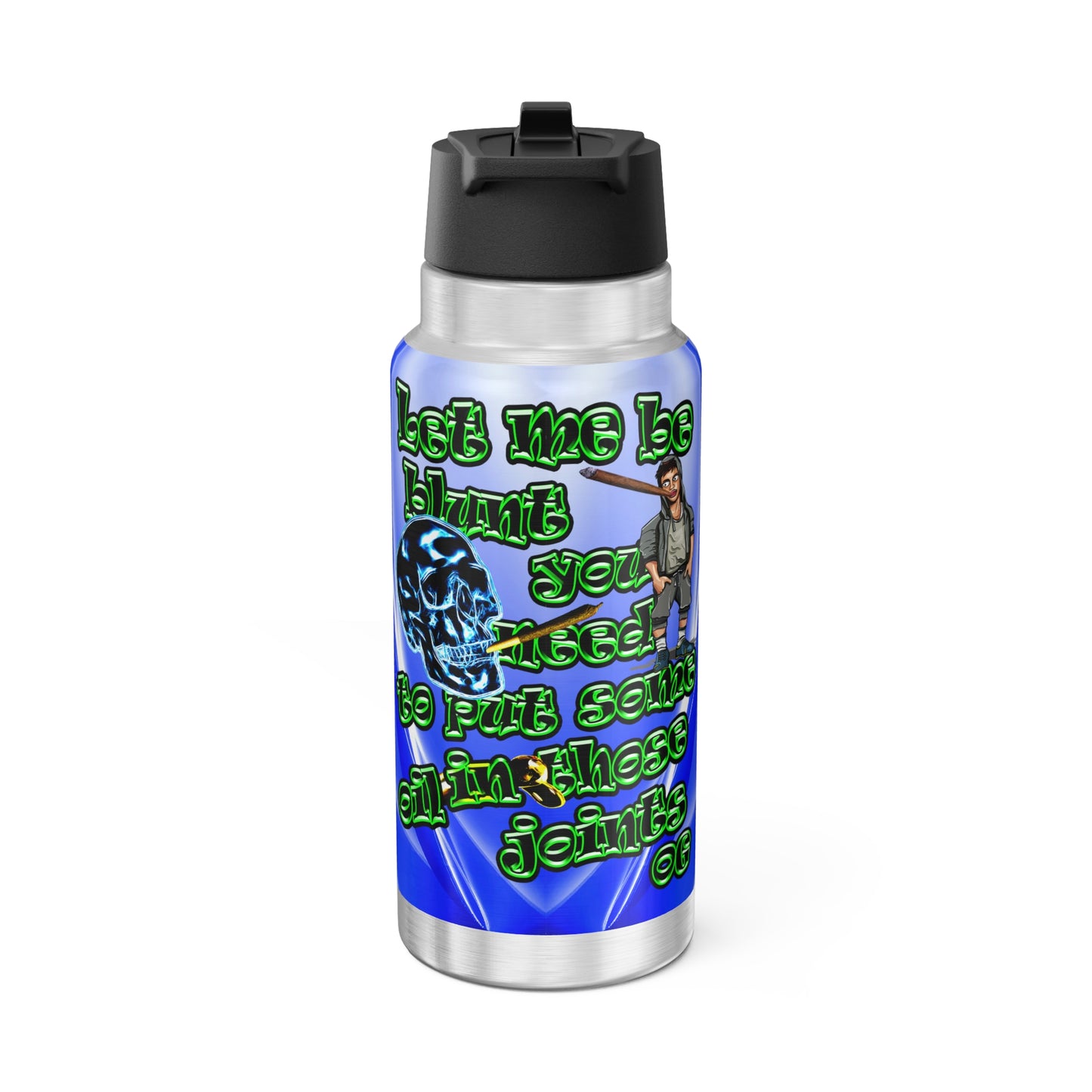 og - Gator Tumbler, 32oz  (blue-white wave)