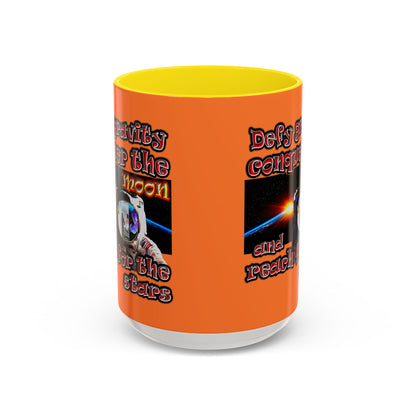 defy conquer reach - Accent Mug (crusta)