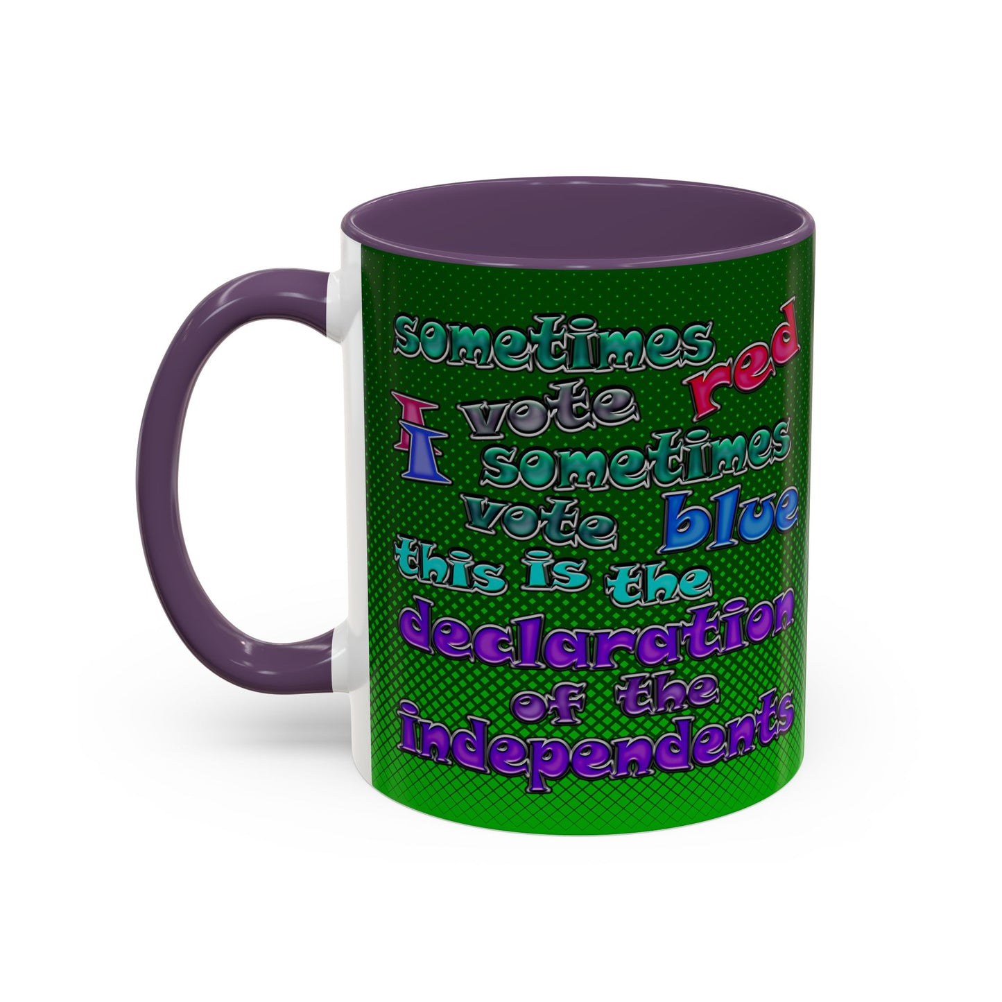 declaration of the independents - Accent Mug (logo green)