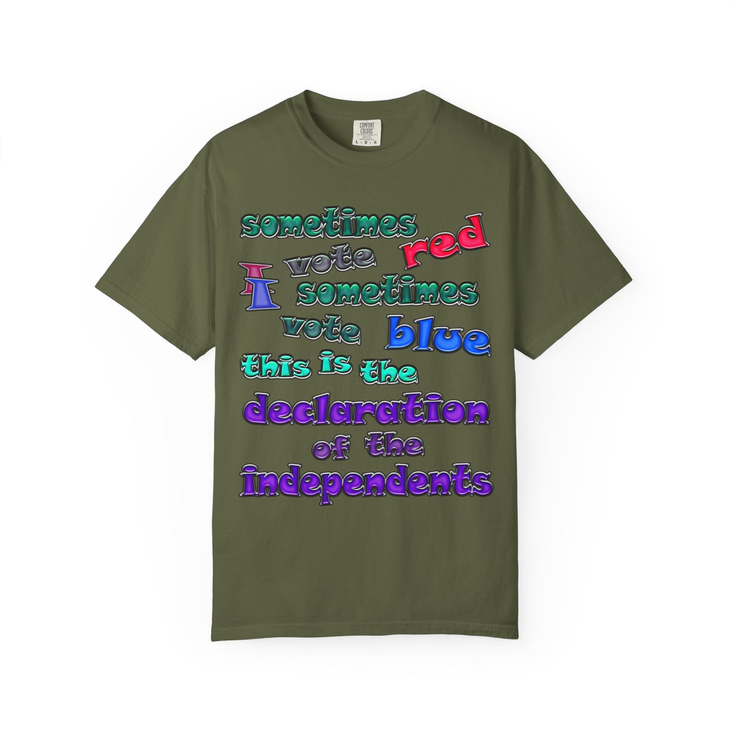 declaration of the independents - Unisex Garment-Dyed T-shirt