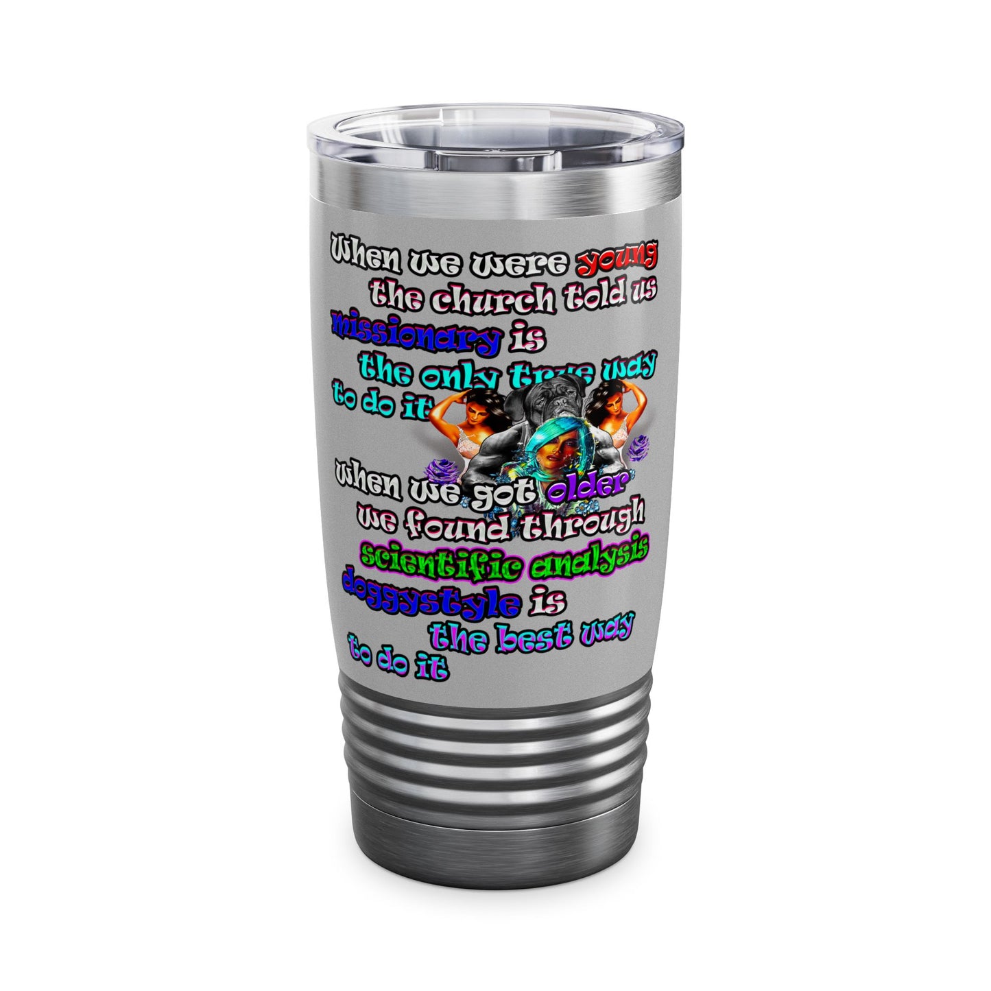doggystyle - Ringneck Tumbler, 20oz (light grey)
