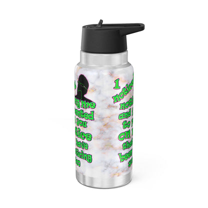 noticed you noticing - Gator Tumbler, 32oz  (white marble)