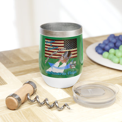 shoot for the stars - Chill Wine Tumbler (dark green)