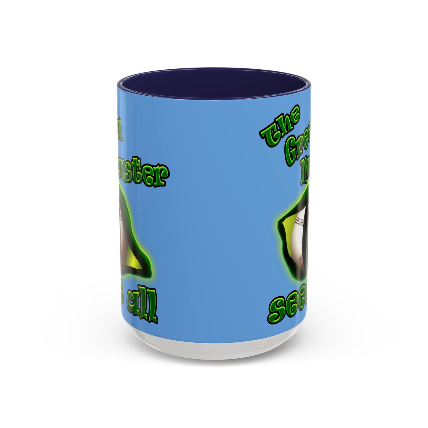 green monster - Accent Mug (light blue)