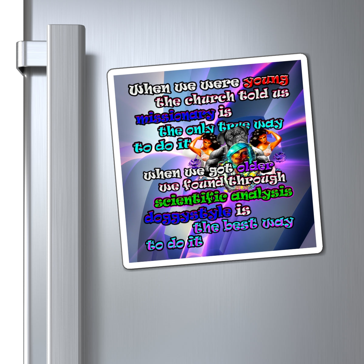 doggystyle - Magnets - (grey-pink wave)
