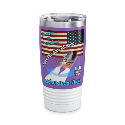 shoot for the stars - Ringneck Tumbler, 20oz (light purple)