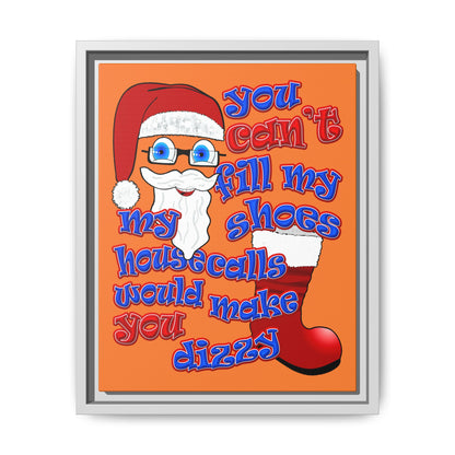 santa's shoes - framed canvas art (crusta)