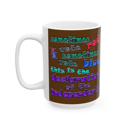 declaration of the independents - White Mug (brown)