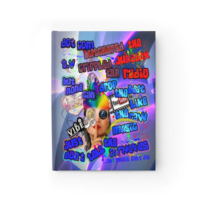 drop the beat - journal-blank (grey-pink wave)