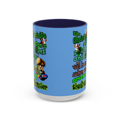 christmas spirits of boston - Accent Mug (light blue)