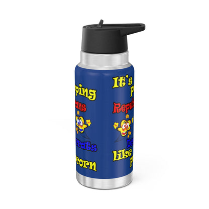 popping like popcorn - Gator Tumbler, 32oz (dark blue)
