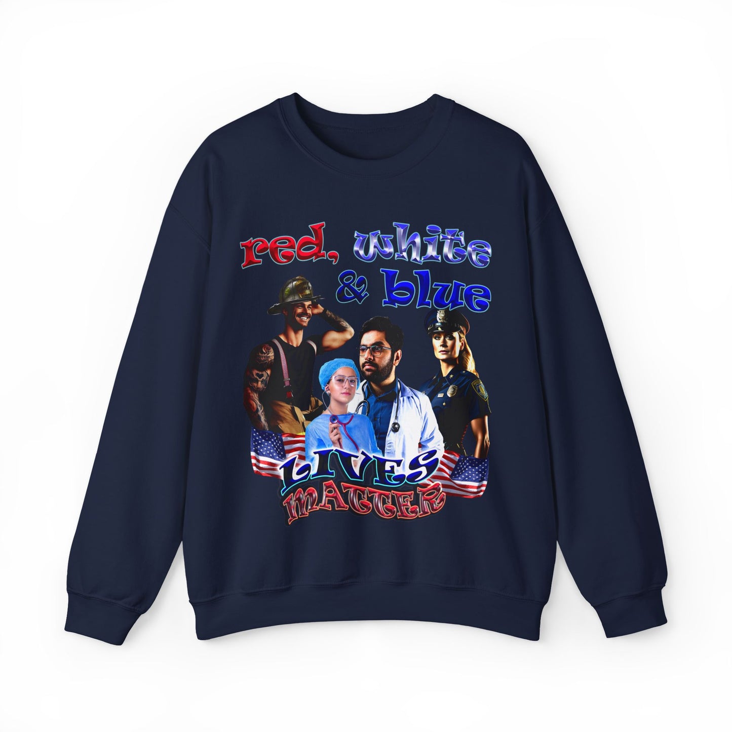 rw&b lives matter - Unisex Heavy Blend™ Crewneck Sweatshirt
