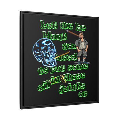 og - framed canvas art (black)