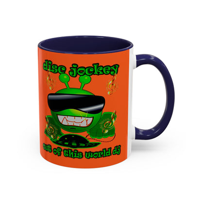 disc jockey - Accent Mug (orange)