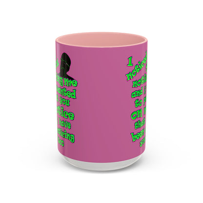 noticed you noticing - Accent Mug (light pink)