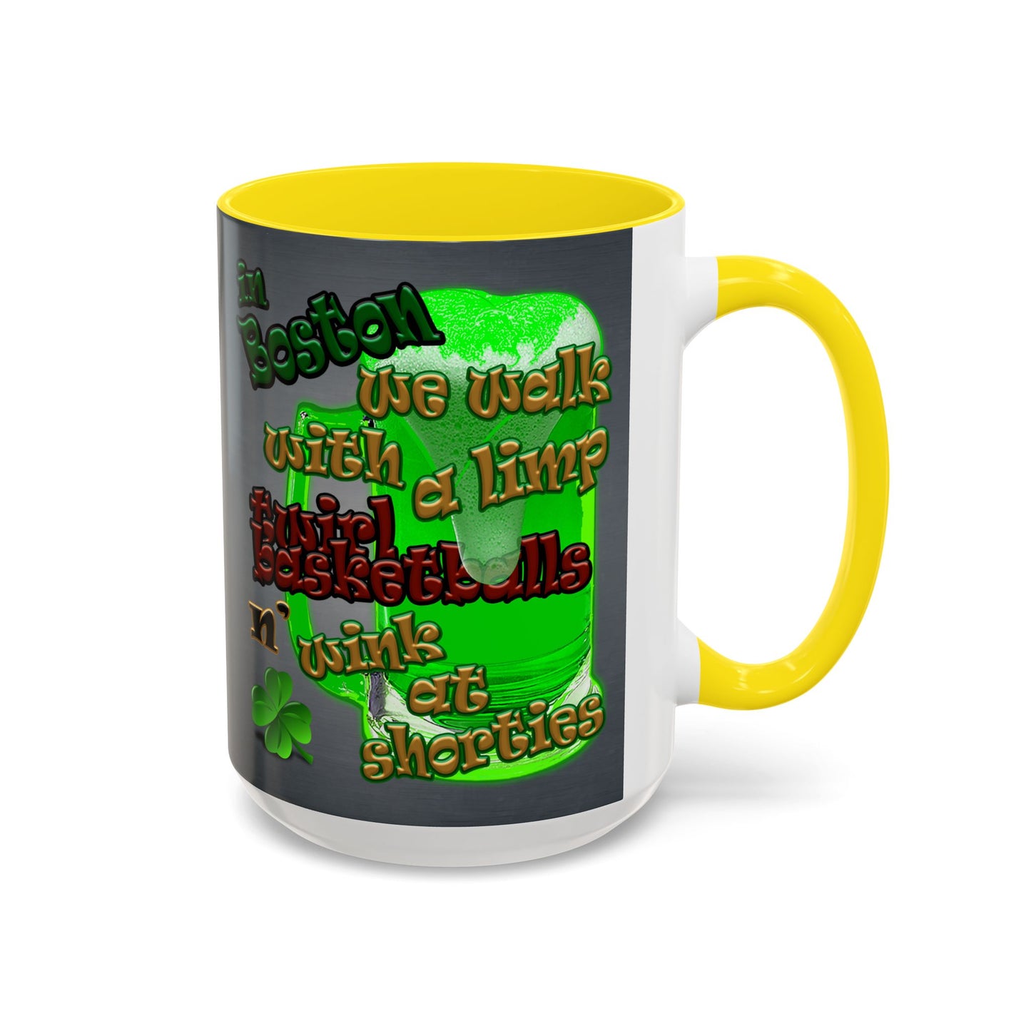 celtics logo - Accent Mug (grey-light grey)