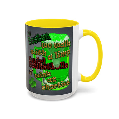 celtics logo - Accent Mug (grey-light grey)