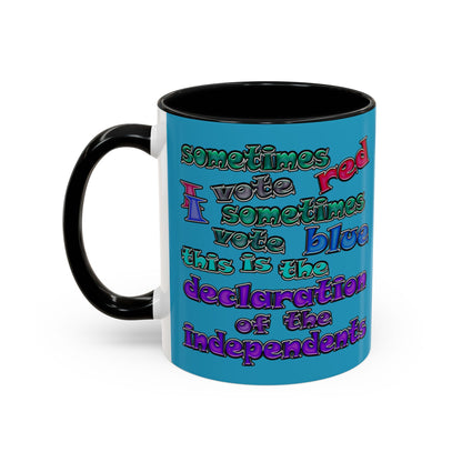 declaration of the independents - Accent Mug (turquoise)