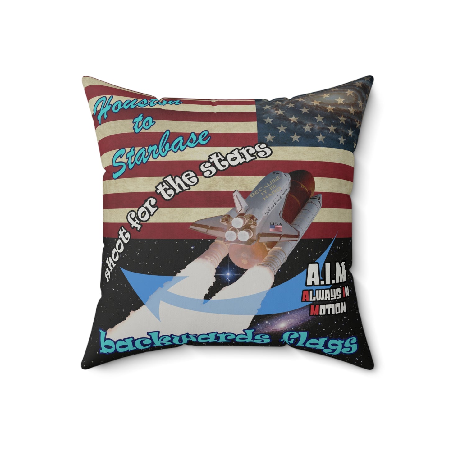 shoot for the stars - Faux Suede Square Pillow