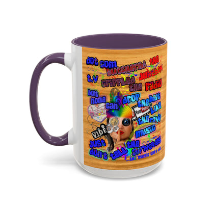 drop the beat - Accent Mug (butterscotch wood finish)