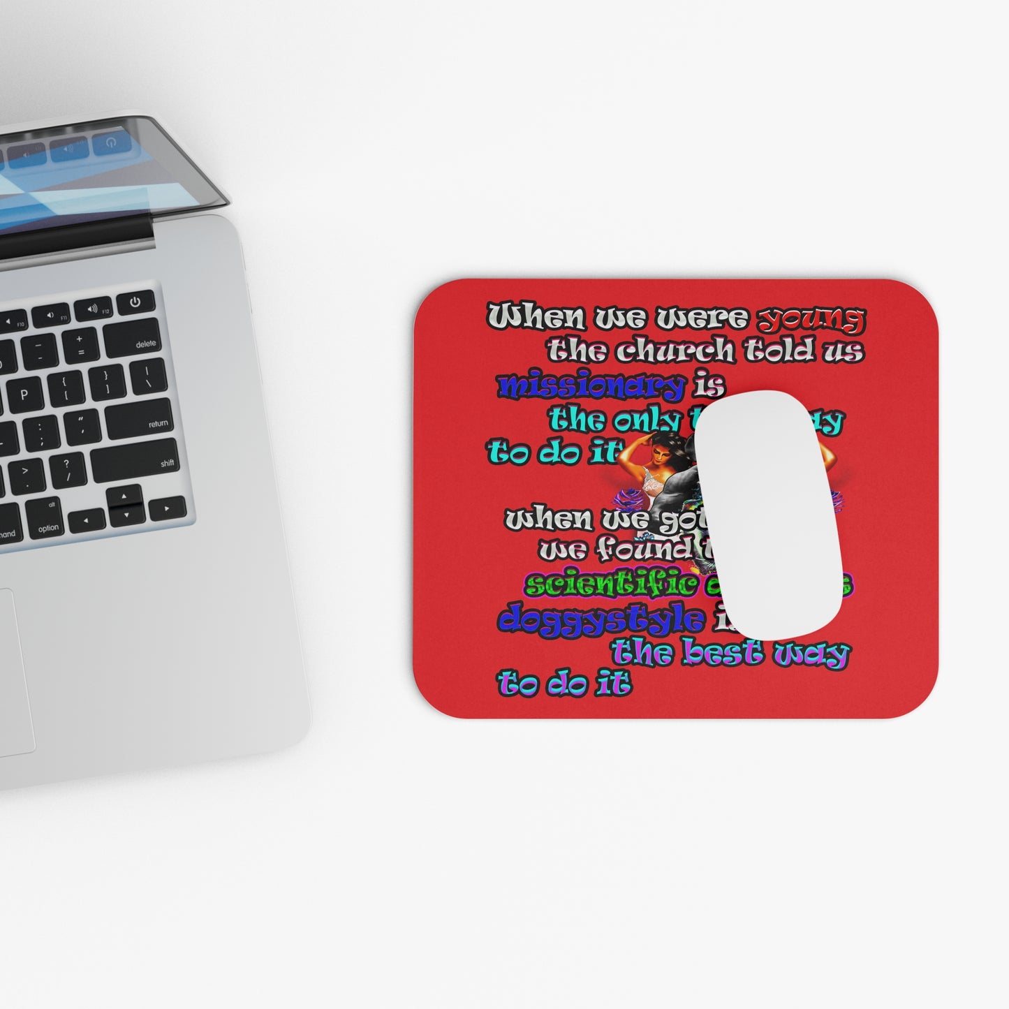 doggystyle - Mouse Pad (Rectangle) (red)