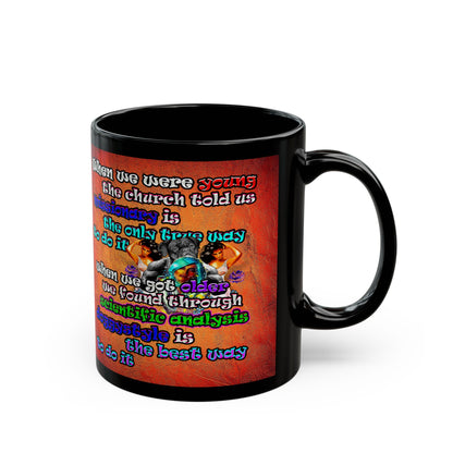 doggystyle - Black Mug (burnt orange)