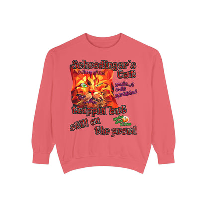 schrodinger's cat - Unisex Garment-Dyed Sweatshirt