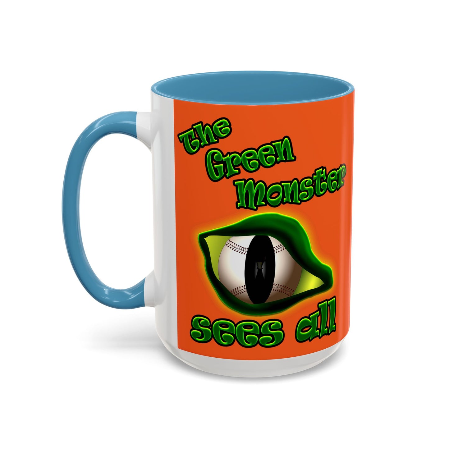 green monster - Accent Mug (orange)